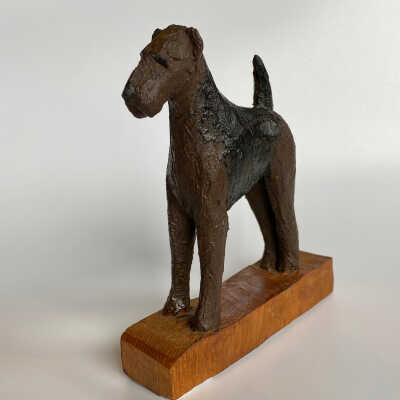 Hand-Carved Dog Figurine - McGee