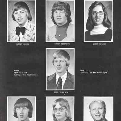 Hatton High School 1975 Yearbook: Class of 1975 Senior photographs on page 9