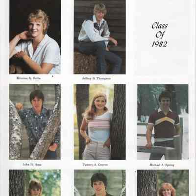 Hatton High School 1982 Yearbook: Class of 1982 Senior photographs, page 1