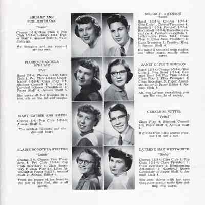 Hillsboro High School 1953 Yearbook: Class of 1953 Senior photographs, page 4