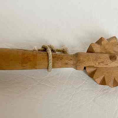 Homemade Wooden Pie Crimper