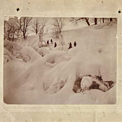Skiing on the Banks of the Goose River near Hillsboro - 1897