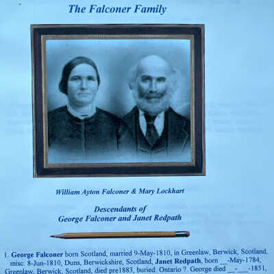 Falconer family: George Falconer and Janet Redpath, and their descendants in Quincy area of Traill County, Dakota Territory