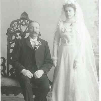 Hagen family: John and Hannah (Larson) Hagen, early life-long residents of Hillsboro in Traill County, North Dakota