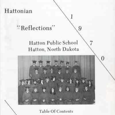 Hatton High School: 1970 Yearbook title page