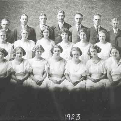 Hatton High School 1923 Class list & photo