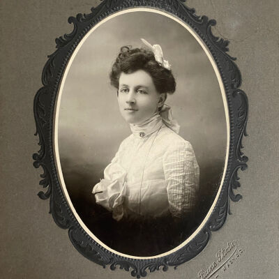 Possibly Bertha E. Hopken or Hopper?