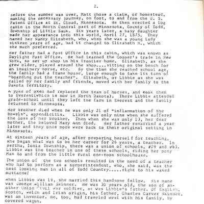 History of Eva (Skinner) Roisum: Page 2
