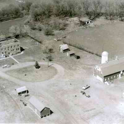 Traill County Poor Farm, residence, barn and other buildings, circa 1950s