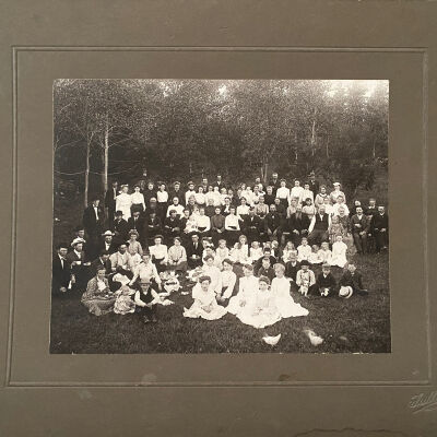 At the Peter Peterson Farm, Bloomfield Township around 1905