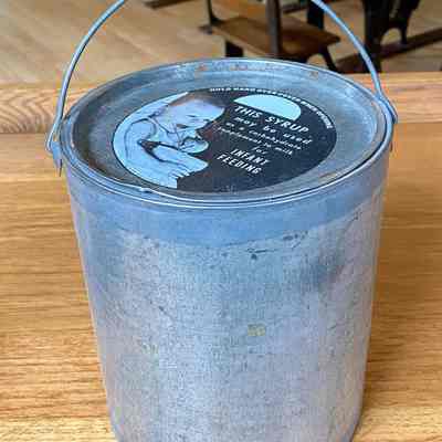 Syrup Container (used as a School Lunch Bucket)