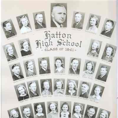 Hatton High School 1941 Class list & photo