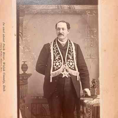 Unidentified Photo given with book of an Odd Fellow Member