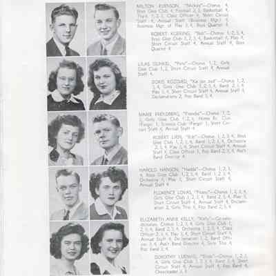 Hillsboro High School 1944 Yearbook: Class of 1944 Senior photographs, page 2
