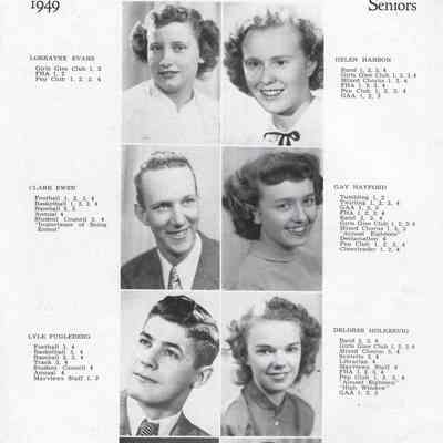 Mayville High School 1949 Yearbook: Senior photographs, page 13