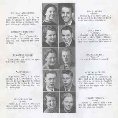 Hillsboro High School 1938 Yearbook: Class of 1938 Senior photographs on page eight