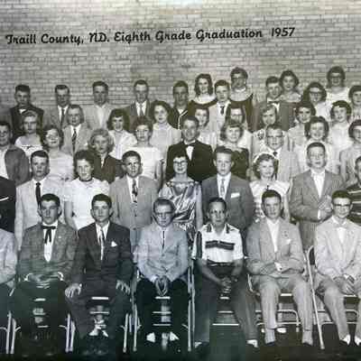 1957, 8th Grade Graduates, Traill County rural schools