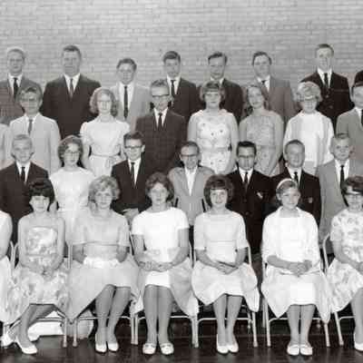 Traill County Rural Schools, Eighth Grade Graduates photo, 1964