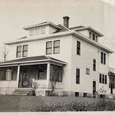 Rev. A. T. Tjornhom’s house in Brandon, MN, former Our Savior's Lutheran pastor in Hillsboro, ND, from 1926 to 1941.