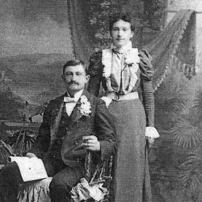 Ackerman family: Louis and Katie (Adams) Ackerman, early settlers near Reynolds, North Dakota