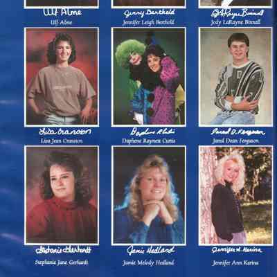 Hatton High School 1991 Yearbook: Senior photos page