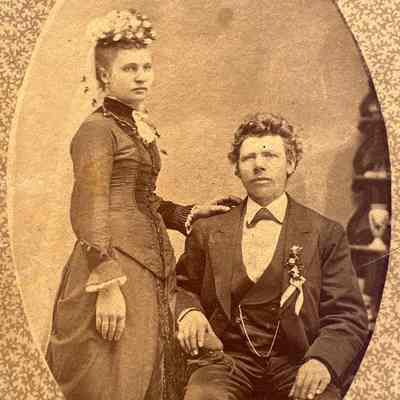 Bohnsack family: Sophia Bohnsack, daughter of Johann & Maria (Heineke) Bohnsack, 1879 pioneers of Traill County, DT