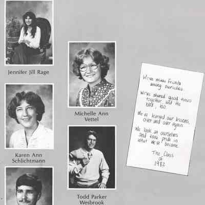Hillsboro High School 1982 Yearbook: Class of 1982 Senior photographs on page 95