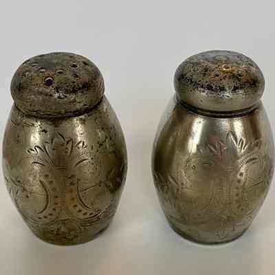 Silver Plated Salt & Pepper Shakers