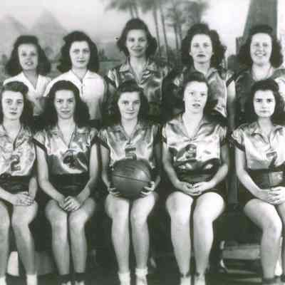 Caledonia High School Girl's Basketball Team, 1943-1944