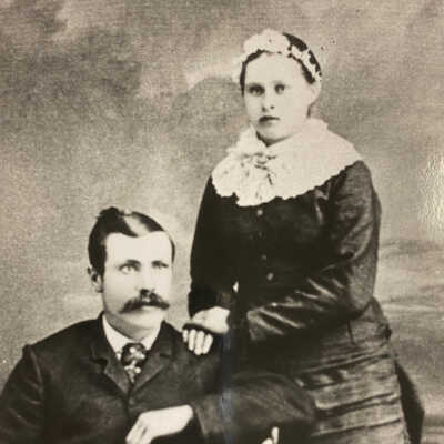 1884 Wedding Photo of Nels H. & Ingeborg Wold