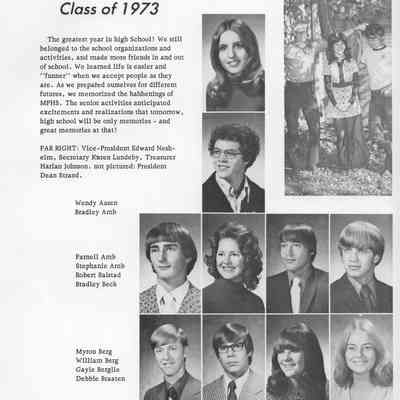 MayPort High School 1973 Yearbook: Senior photos, page 78