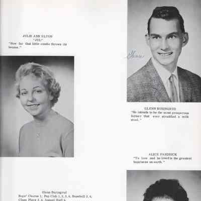 Hillsboro High School 1960 Yearbook: Class of 1960 Senior photographs, page 15