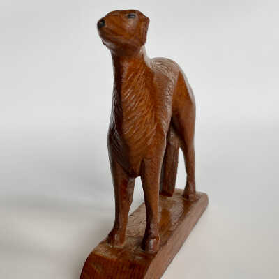 Hand-Carved Dog Figurine - McGee