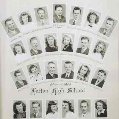 Hatton High School: Class of 1948 graduating students