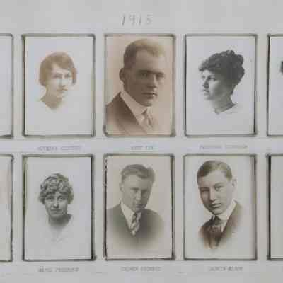 Hatton High School 1915 Class list & photo