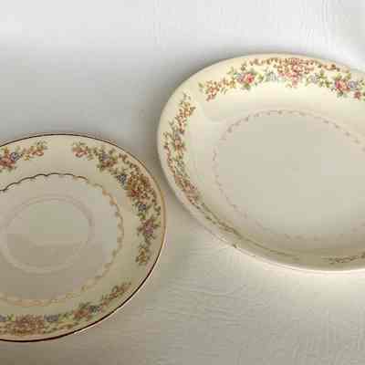 Paden City Pottery Soup Bowl  & Saucer