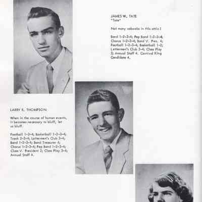 Hillsboro High School 1955 Yearbook: Class of 1955 Senior photographs, page 20