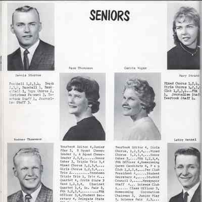 Hatton High School 1961 Yearbook: Class of 1961 Senior photographs, page 5