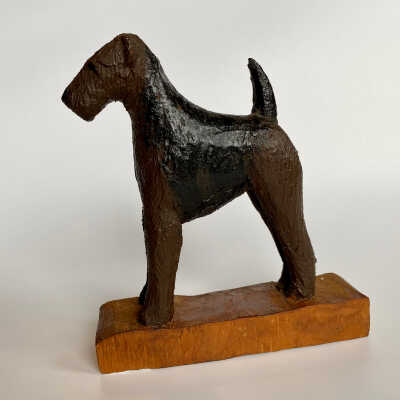 Hand-Carved Dog Figurine - McGee