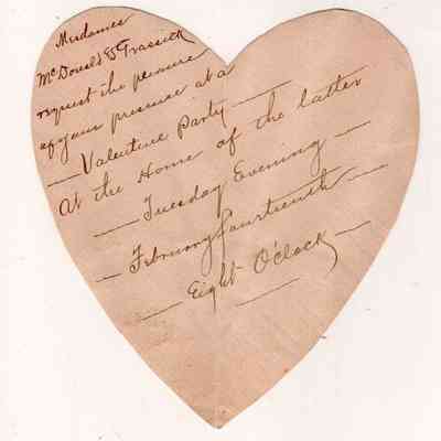 Valentines party invite to Mathias and Stina Halvorson from Madame's McDonald and Grassick