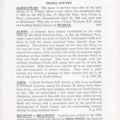 Origins of North Dakota Place Names, Traill County: Page 31