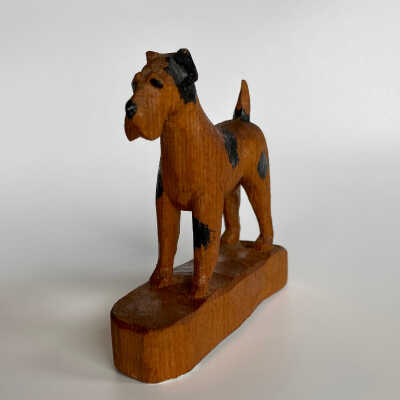 Hand-Carved Dog Figurine - McGee