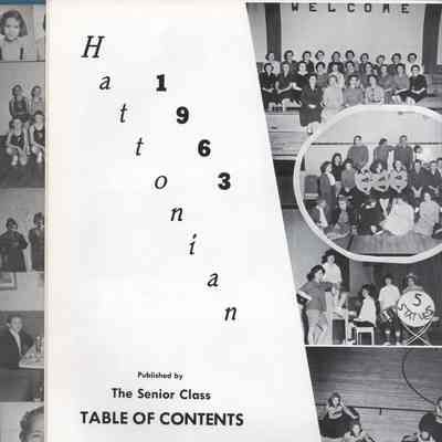 Hatton High School: 1963 Yearbook title page