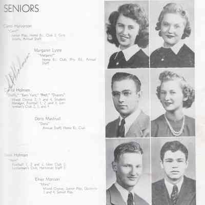 Hatton High School 1943 Yearbook: Class of 1943 Senior photographs, page 8