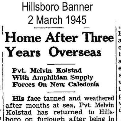 Page 5, Hillsboro Banner, 2 March 1945