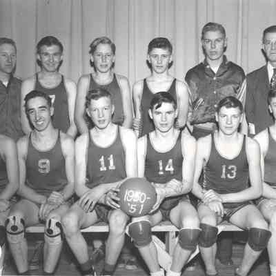 Caledonia High School, 1950-51 Boy's Basketball Team
