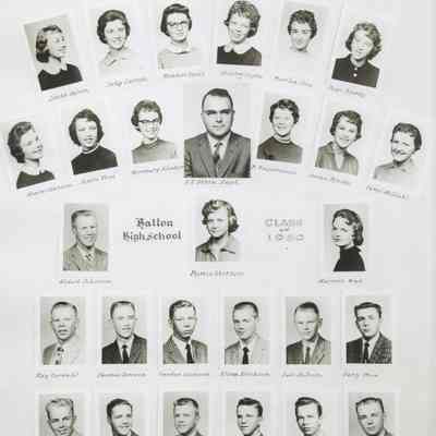 Hatton High School: Class of 1959 graduating students