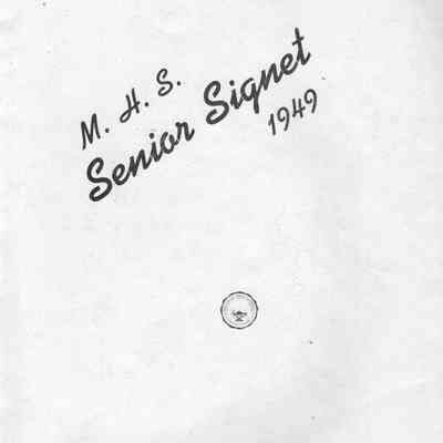 Mayville High School 1949 Yearbook: Title, page 1