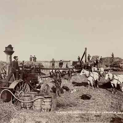 Threshing on the Degroat Farm, Hillsboro, ND