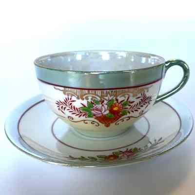 Cup and Saucer - Donated by Annette (Mrs. Millard) Stigen